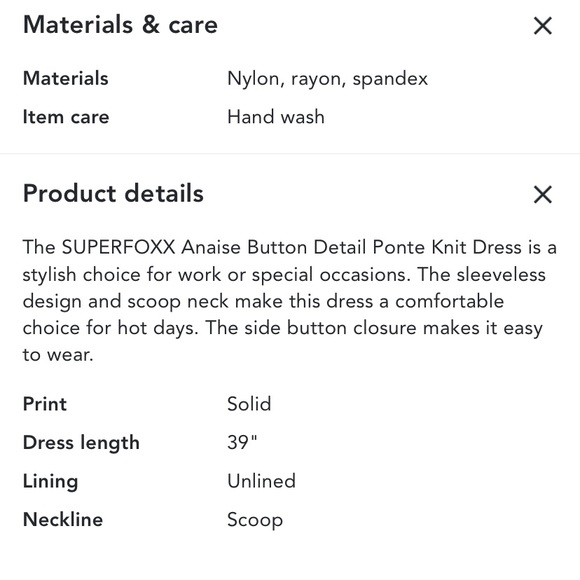 SUPERFOXX Anaise Button Detail Ponte Knit Dress - Picture 3 of 8